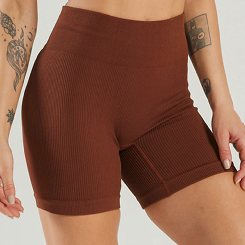 Seamless Knitted High Elastic Sports Underwear U Square Collar Yoga Suit