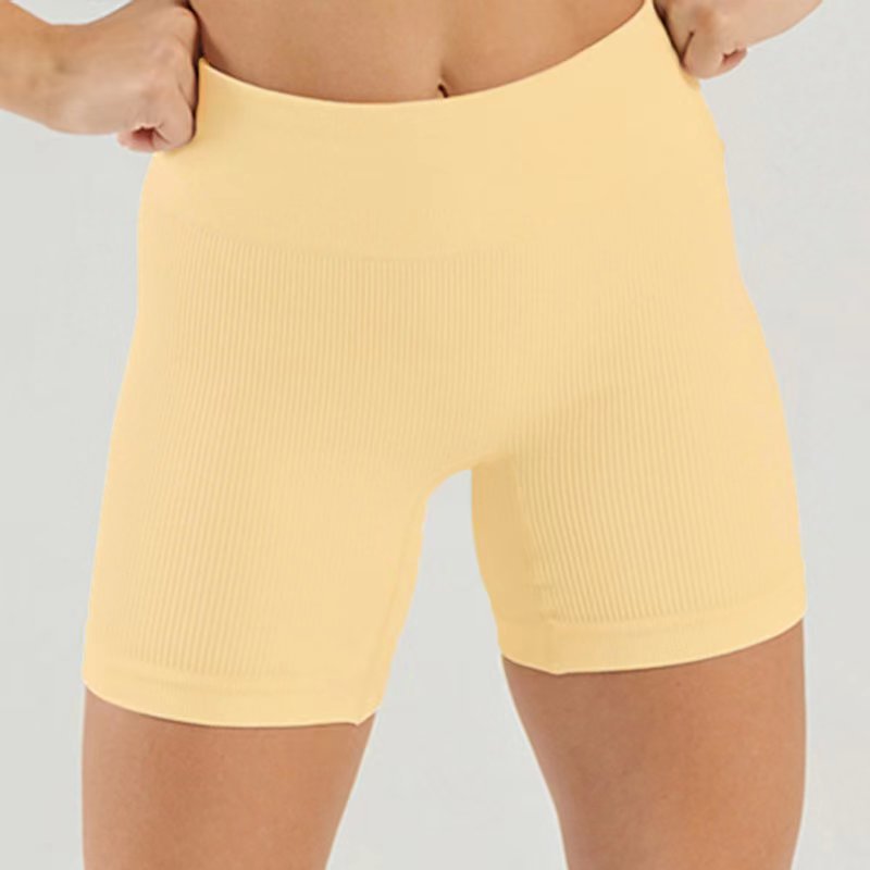 Seamless Knitted High Elastic Sports Underwear U Square Collar Yoga Suit