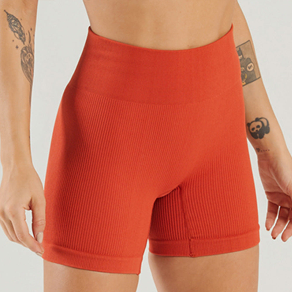 Seamless Knitted High Elastic Sports Underwear U Square Collar Yoga Suit