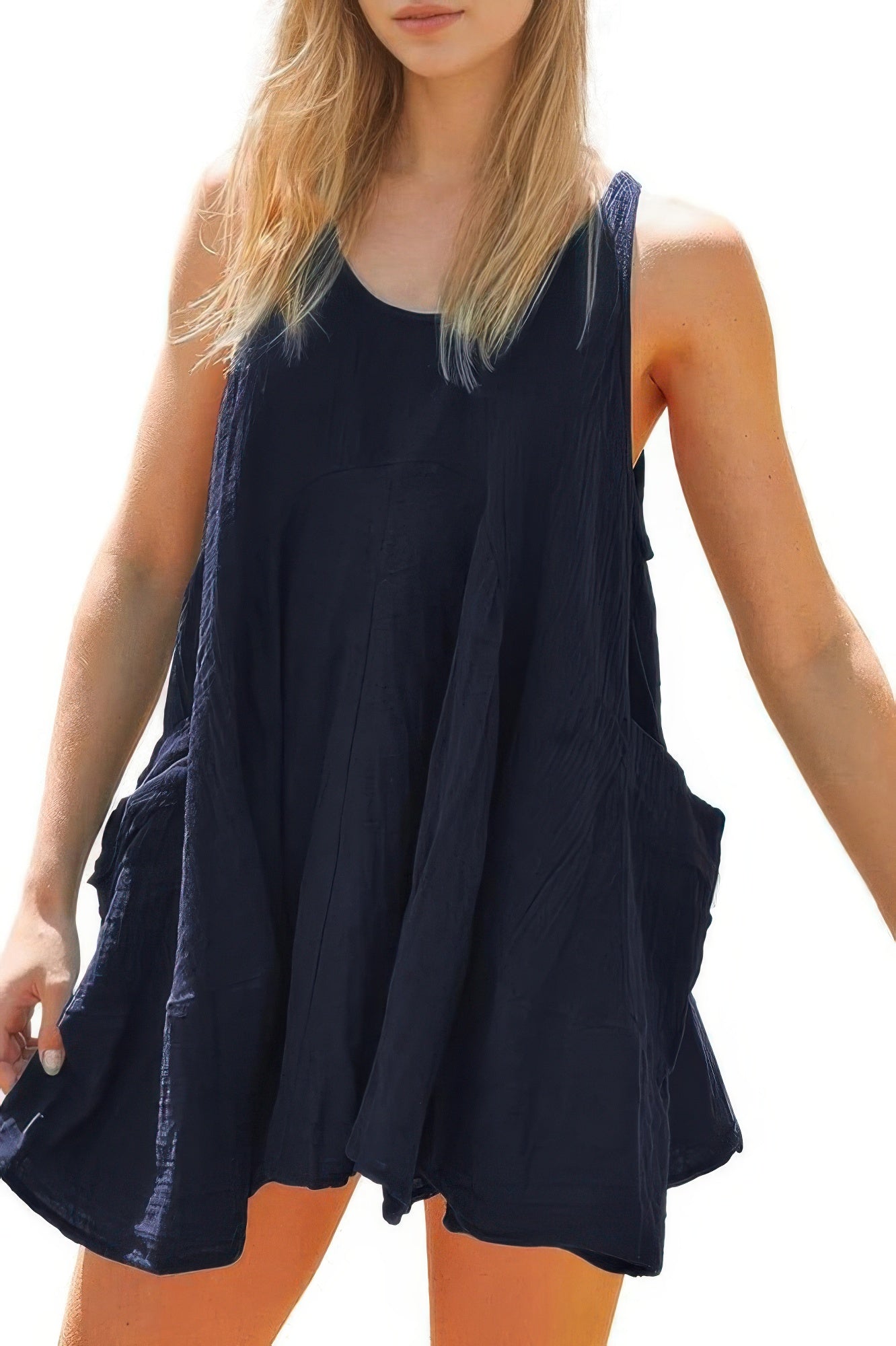 Off Shoulder Open Back Knot Pleated Mini Dress