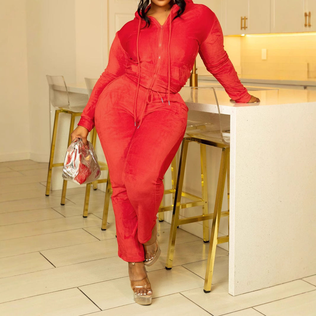 Casual Indoor And Outdoor Personality Slim Fit Sexy Sports Suit