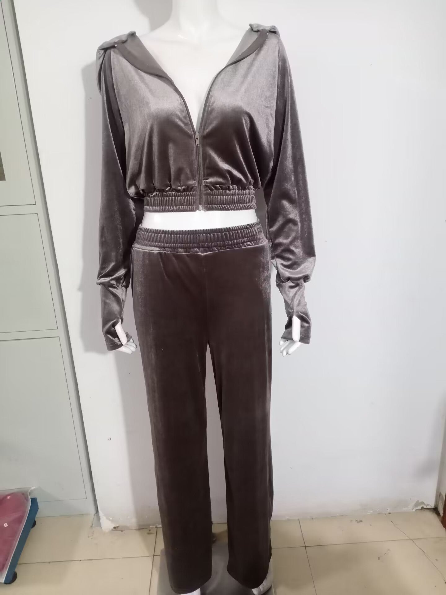 Hooded Casual Sweatshirt Suit Two-piece Set