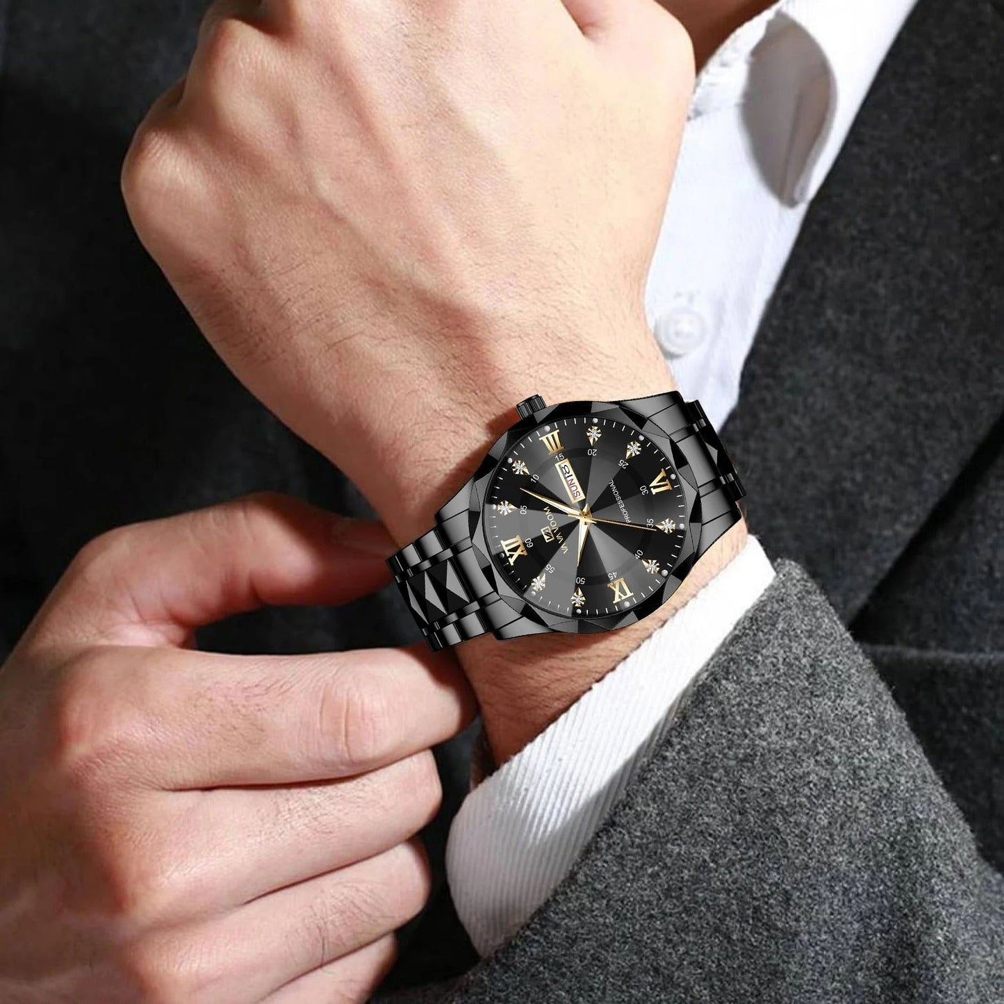 Men Diamond Luxury Watch